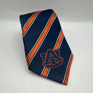 NWT Auburn Tigers Stripe Mens Tie College University Logo Alumni Neck Tie